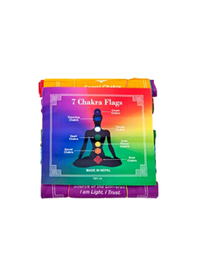 Chakra Prayer Flags 7 Count