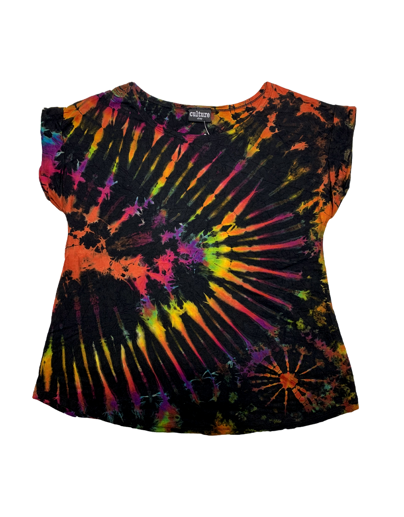 Tie Dye Lycra Top Space Rainbow