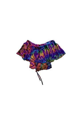 Tie Dye Samba Skirt Rainbow Purp