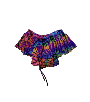 Tie Dye Samba Skirt Rainbow Purp