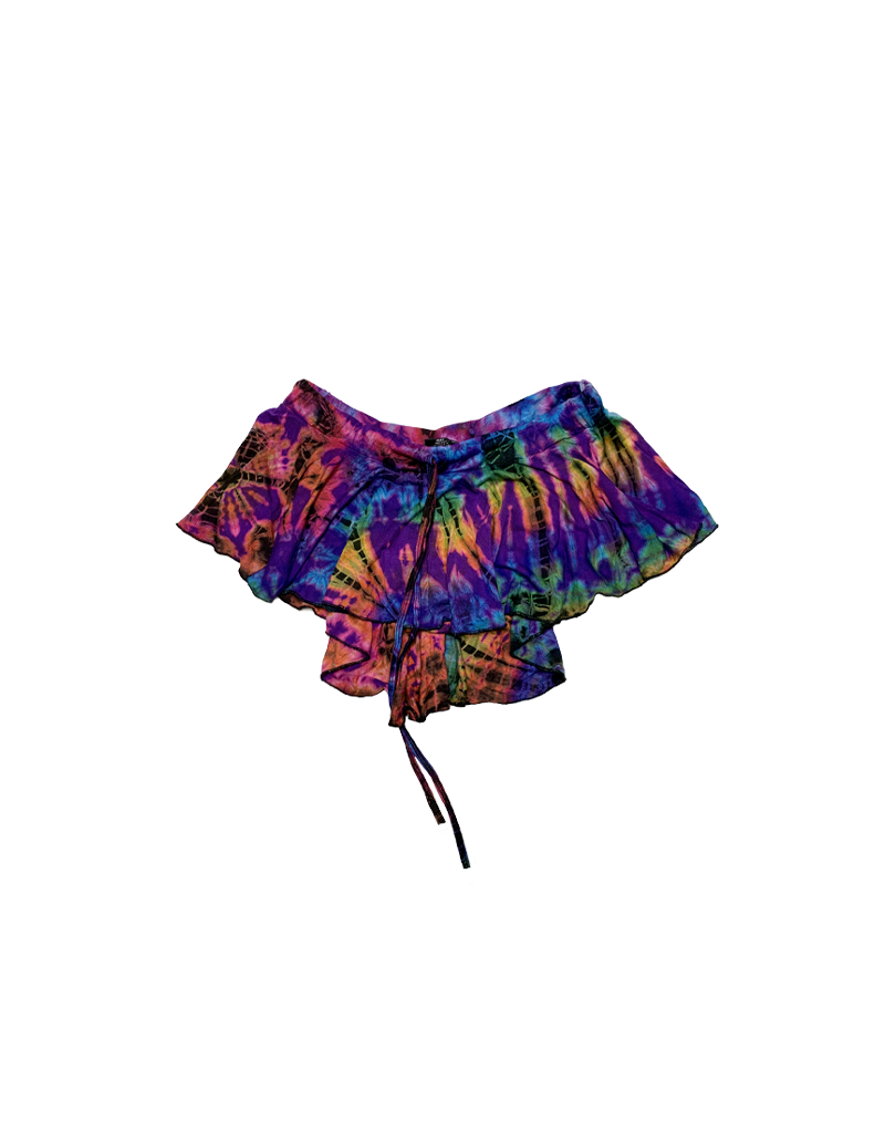 Tie Dye Samba Skirt Rainbow Purp