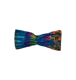 Tie Dye Lycra Tube Top Aqua Rainbow