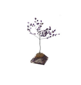 Amethyst Gem Tree With Orgone Base 6"H
