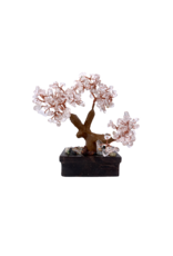 Clear Quartz Bonsai Tree on Soapstone Base 5.5"H