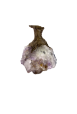 Jade Garnet Tree on Crystal Cluster 5"H