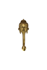 Lord Buddha Brass Door Handle 9.5"H x 3.25"W