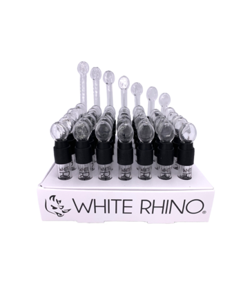 White Rhino Glass Blunt Slider