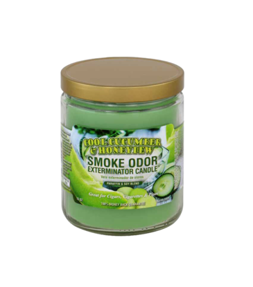 Smoke Odor Smoke Odor Cool Cucumber and Honey Dew Candle