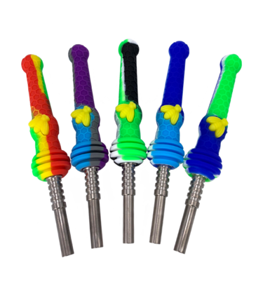 Tie-Dye Rainbow – Silicone Nectar Collector Kit