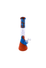 11" Silicone Beaker Water Pipe With Removable Showerhead Perc