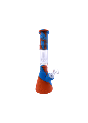 11" Silicone Beaker Water Pipe With Removable Showerhead Perc