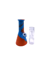 11" Silicone Beaker Water Pipe With Removable Showerhead Perc