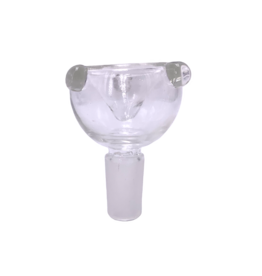 14mm Double Wall Water Pipe Bowl Clear