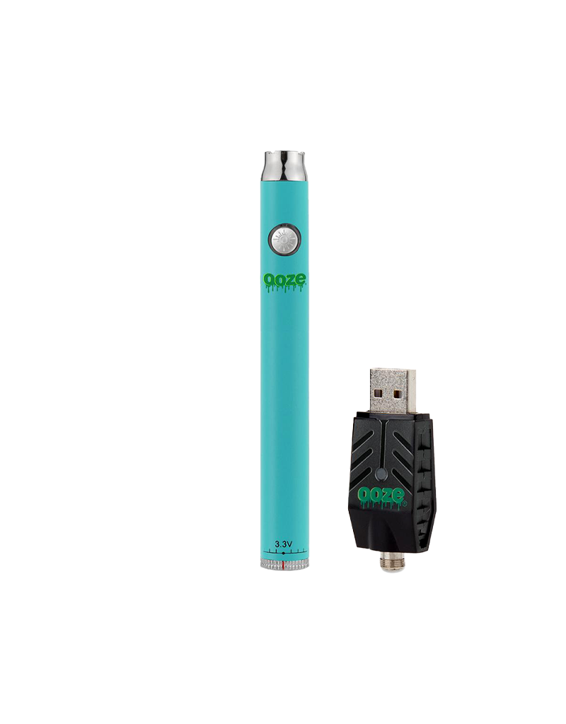 Ooze Slim Twist Battery With Usb Charger Aqua Teal