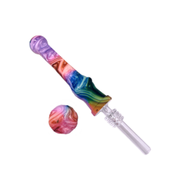 4.75" Tie Dye Swirl Silicone Nectar Collector