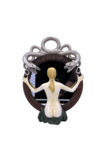 Snake Lady Speculum Wall Mirror 16"H