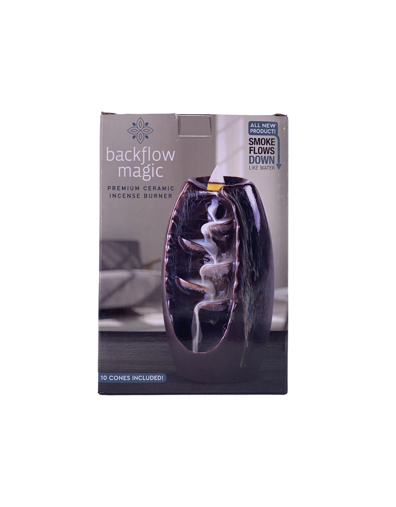 Ceramic Backflow  Incense Burner Blue