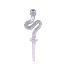 5.5" Kitchen Squiggle Nectar Collector Clear