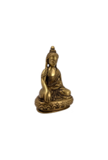 Sakyamuni Buddha Brass Statue 3"H