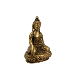 Sakyamuni Buddha Brass Statue 3"H