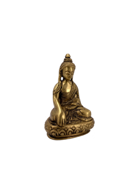 Sakyamuni Buddha Brass Statue 3"H