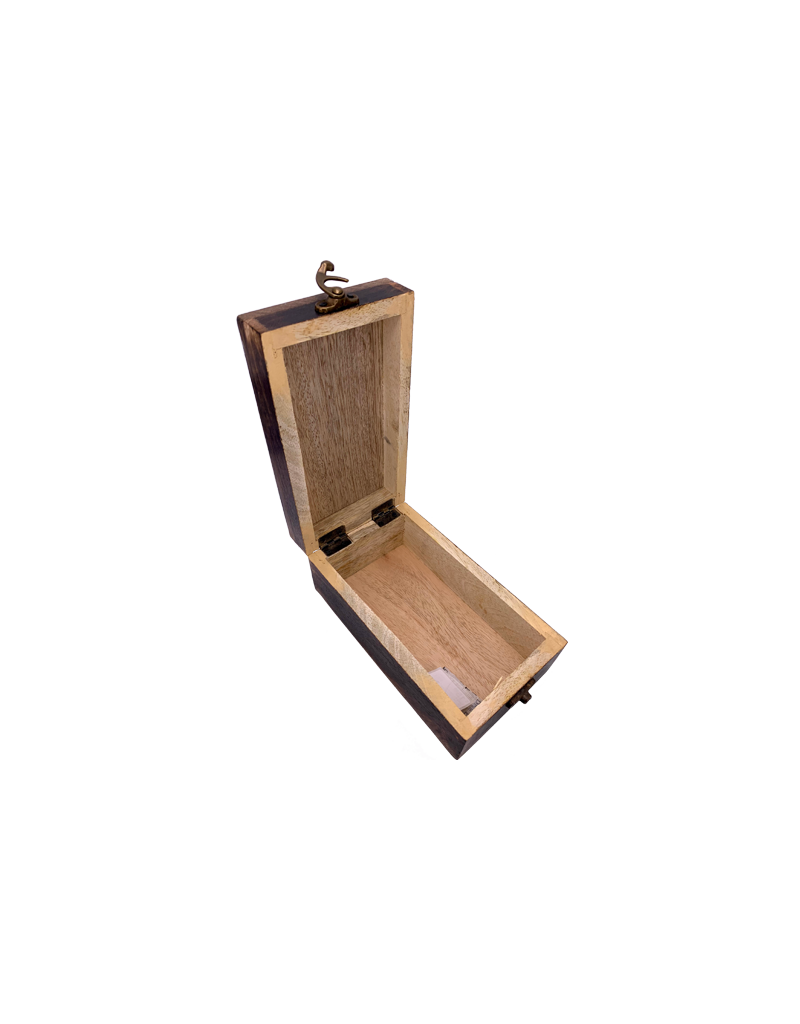 Dreamcatcher Carved Wooden Box 7" x 4"