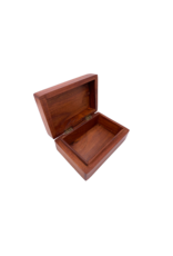 Om Symbol Carved Wooden Box 6" x 4"