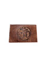 Om Symbol Carved Wooden Box 6" x 4"