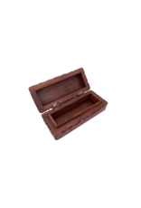 Om Symbol Carved Wood Box 5.5" x 2.25"