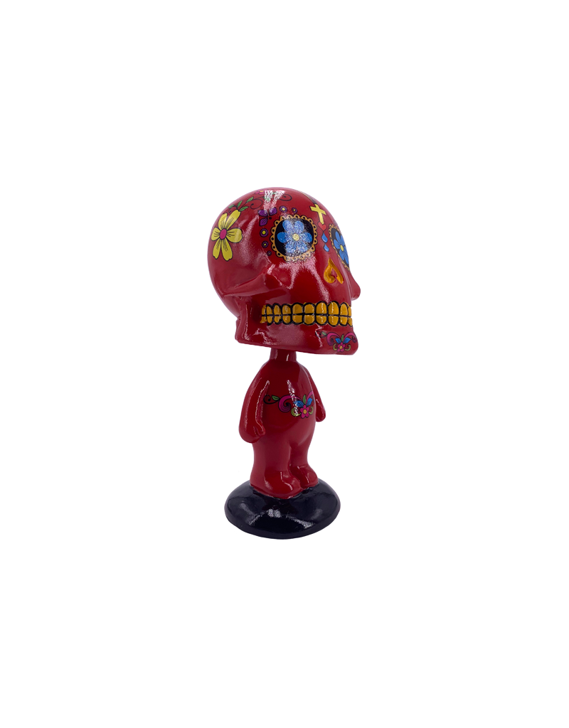 Day of The Dead Bobblehead Red