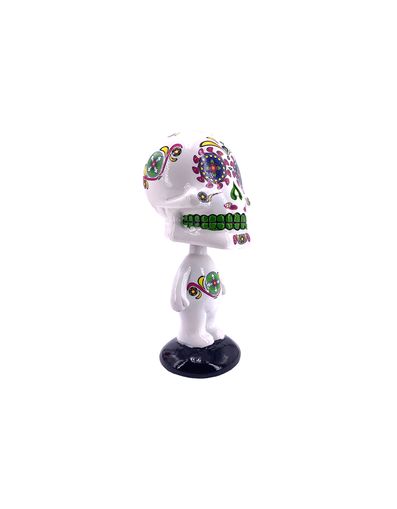 Day of The Dead Bobblehead White