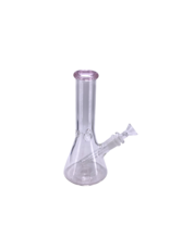 8" Beaker Water Pipe With Color Accent