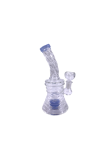 8" Twisty Bent Neck Contoured Base Water Pipe