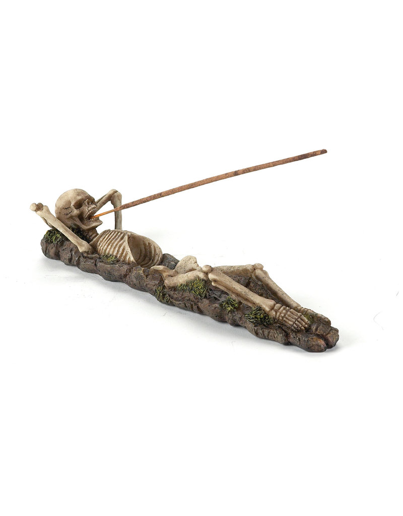 Sleeping Skeleton Incense Burner