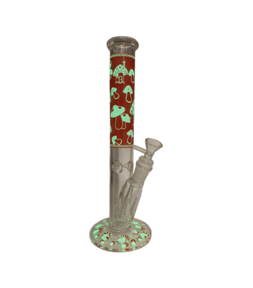 12" Glow in The Dark Mushroom Water Pipe