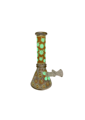 8" Glow in The Dark Covid 19 Water Pipe