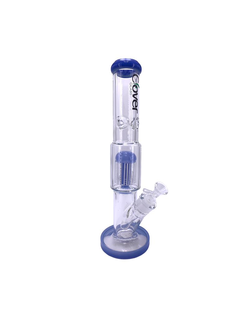 14" Clover Double Chamber Tree Perc Water Pipe