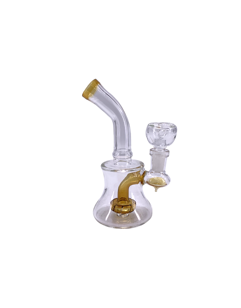 6.5" Bent Neck Circ Perc Water Pipe