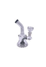 6.5" Bent Neck Circ Perc Water Pipe