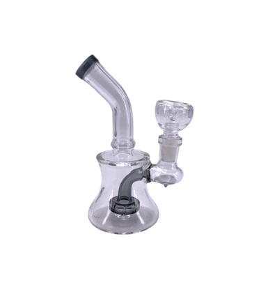 6.5" Bent Neck Circ Perc Water Pipe