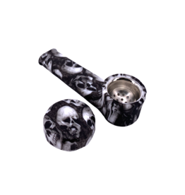 3.5" Skulls Silicone Hand Pipe