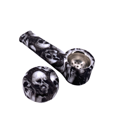 3.5" Skulls Silicone Hand Pipe