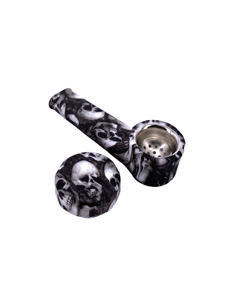 3.5" Skulls Silicone Hand Pipe