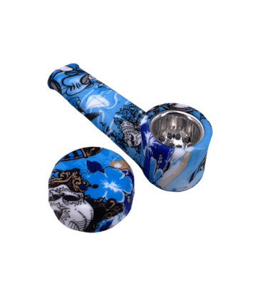 3.5" Pirate Skull Silicone Hand Pipe