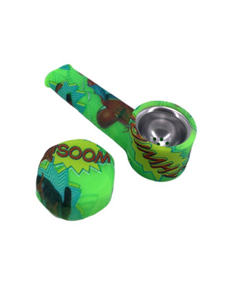 Rick & Morty Glow in the Dark Silicone Handpipes