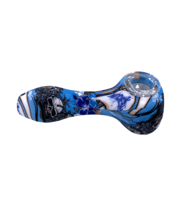 4.5" Pirate Skull Silicone Hand Pipe