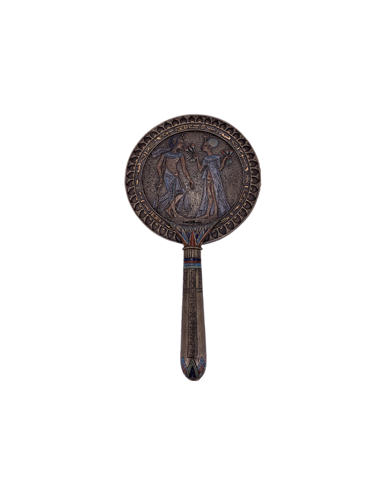 Egyptian Hand Mirror 10" H