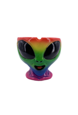 Multi Colored Alien Ashtray 3.5"D