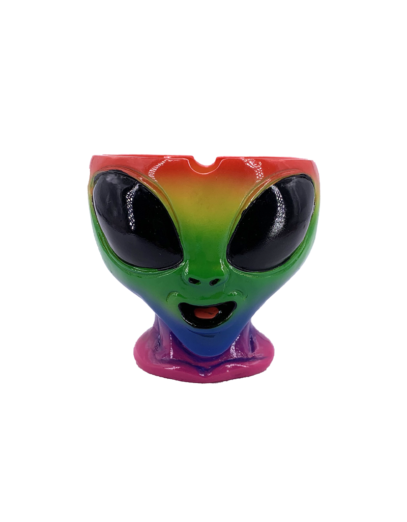 Multi Colored Alien Ashtray 3.5"D