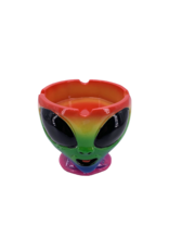 Multi Colored Alien Ashtray 3.5"D